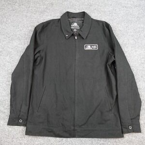 Lurking Class Sketchy Tank Jacket Mens XL Black Canvas Skull Logo Full Zip Lined